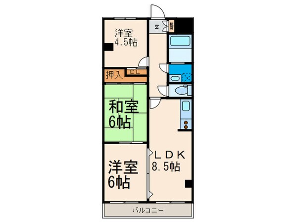 ド－ム一番館の物件間取画像